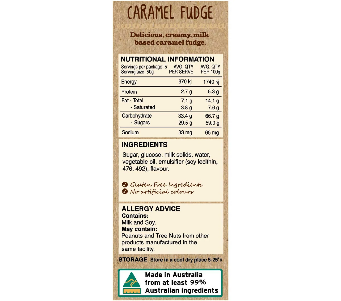 Caramel Fudge - Kellys Candy Co