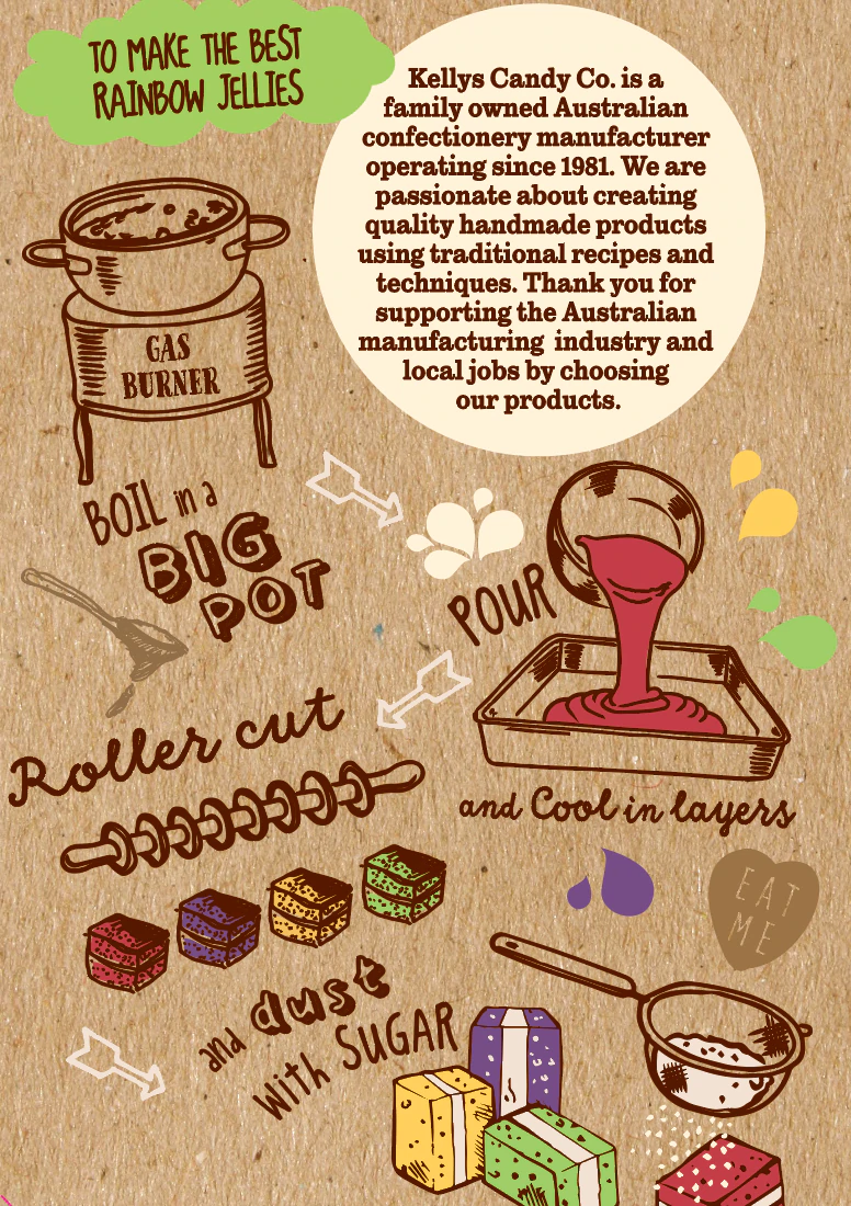 Rainbow Jellies - Kellys Candy Co
