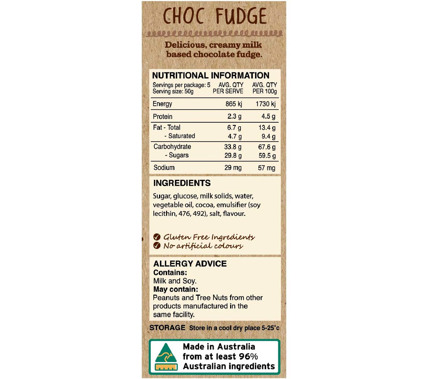 Choc Fudge - Kellys Candy Co 